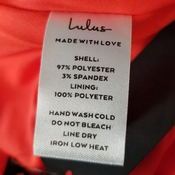 Lulus Womens Medium Coral Halter Long Dress Rhinestone HOCO Formal Prom NWT - Picture 15 of 15